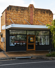 Heritage brick shopfront on the main street