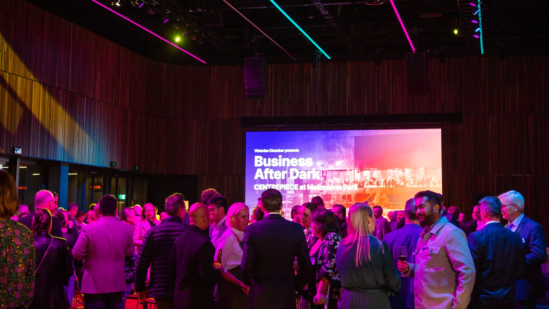 Chamber members networking