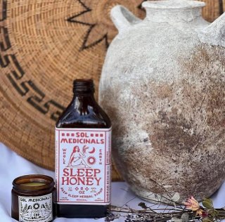 Sol Medicinals Sleep Honey and balm from a local wellness stall